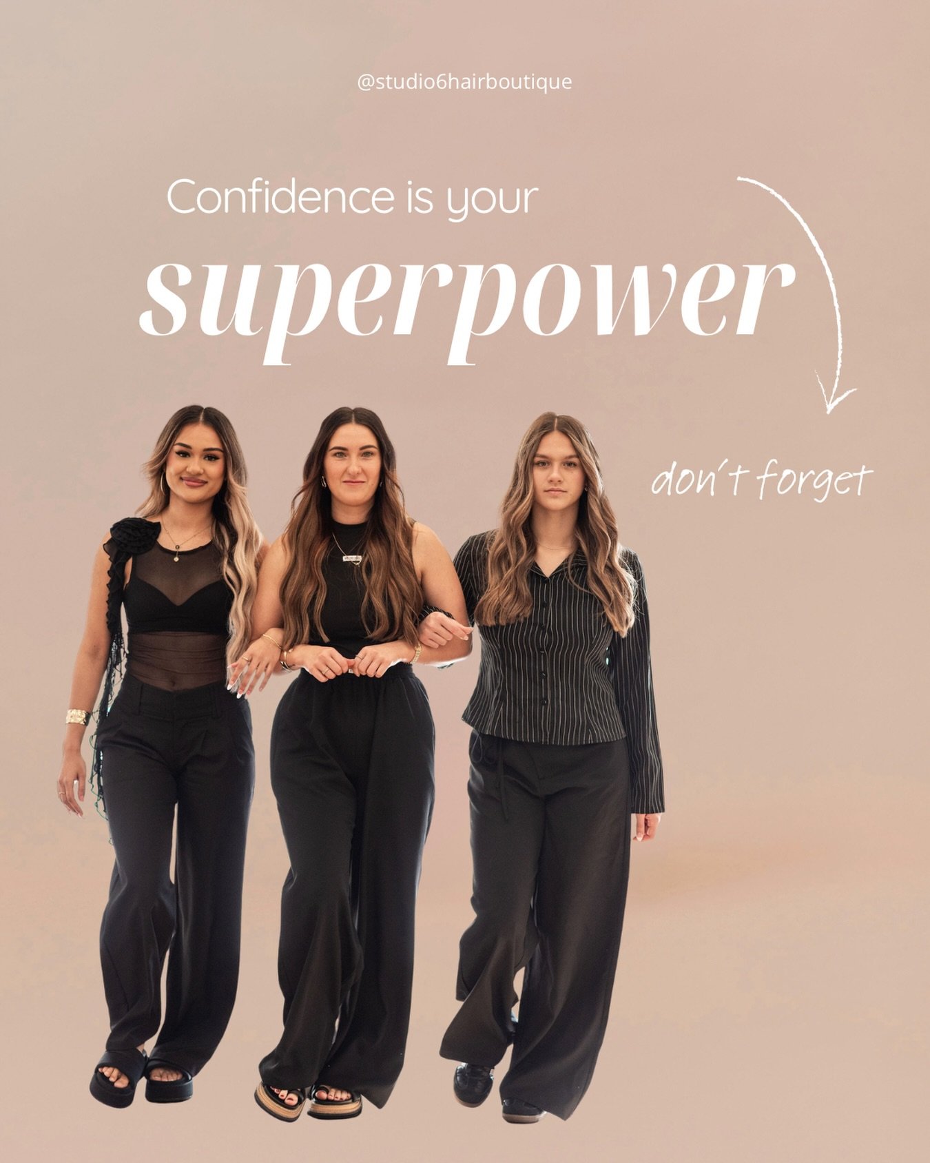 Confidence isn&rsquo;t something you wait for, it&rsquo;s something you step into ✨

At Studio 6, we believe great hair is more than a service&hellip; it&rsquo;s a feeling. When you look good, you carry yourself differently and that energy follows yo