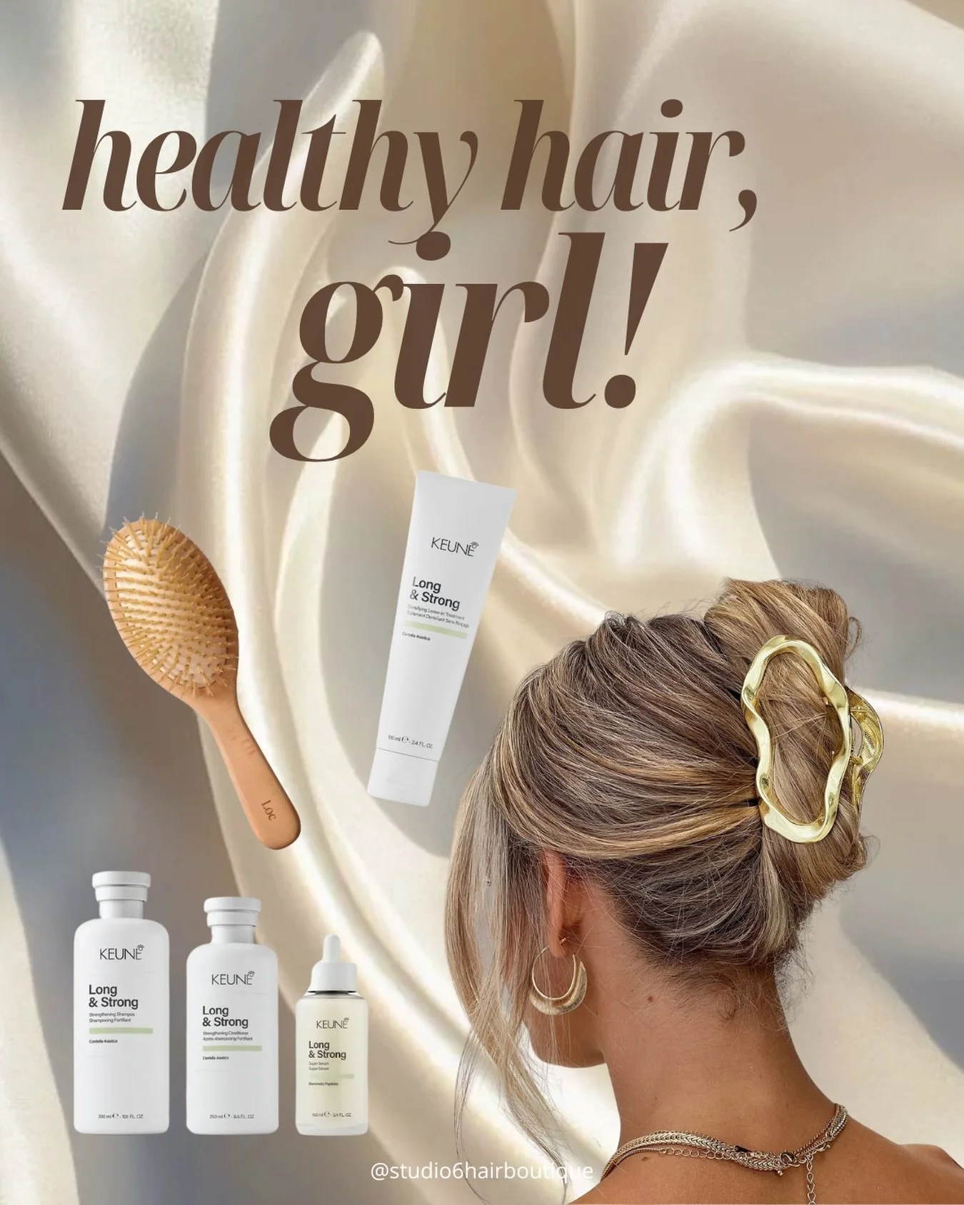 THICKER, FULLER HAIR IN 60 DAYS ✨

Meet Long &amp; Strong, our advanced hybrid hair and scalp care system designed to support stronger, longer, healthier hair from the root.

This lightweight collection works to strengthen, reduce breakage and visibl