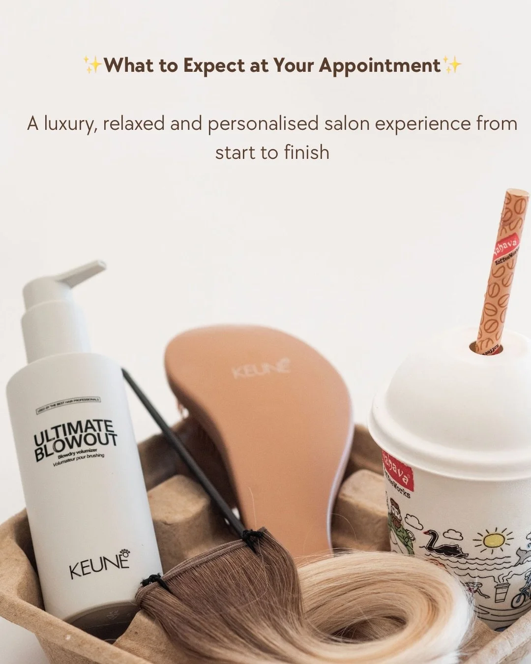 Your luxury hair appointment experience, explained 🤍
