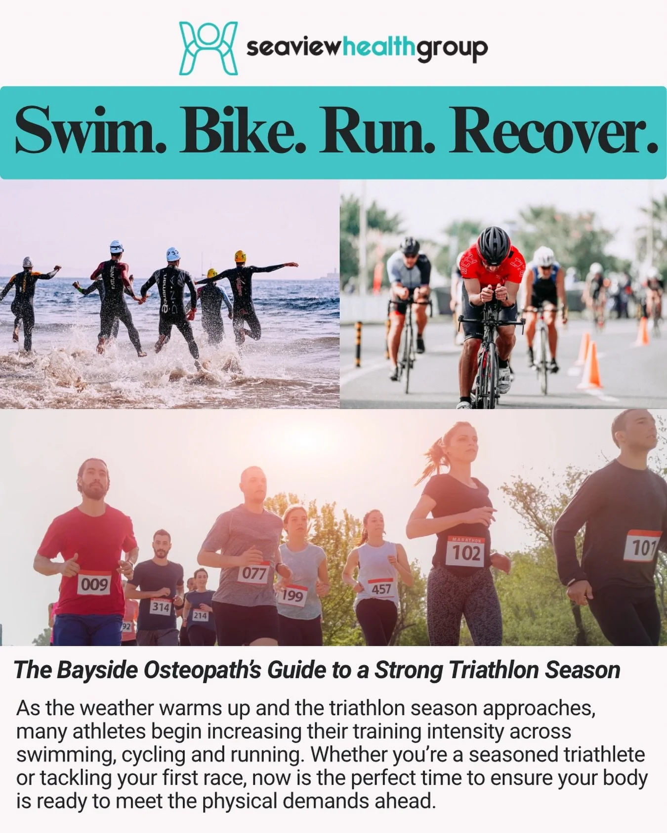 🏊🚴&zwj;♂️🏃If you&rsquo;re starting triathlon training and dealing with a persistent niggle, now is the time to get it checked. A proactive approach can mean the difference between a strong season and one cut short by injury. 

🔗 Head to our websi