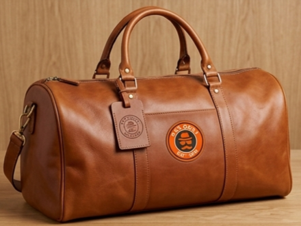 Leather DAS OKAY Logo Duffel