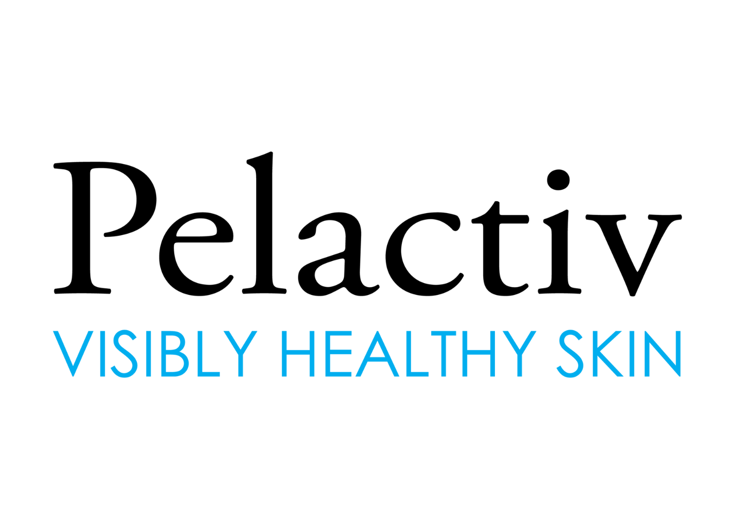 A black silhouette of a woman with glowing skin, highlighted by blue text that reads 'Visibly Healthy Skin' at the bottom.