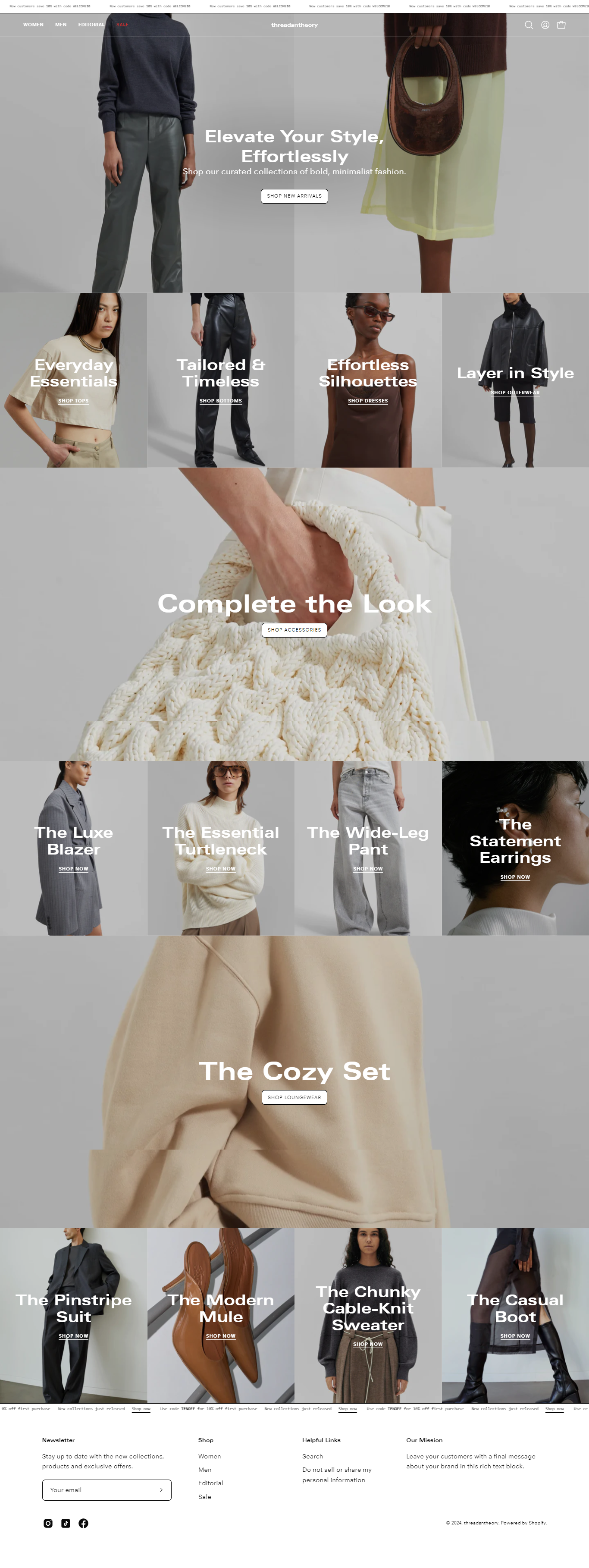 CUSTOM E-COMMERCE WEBSITE