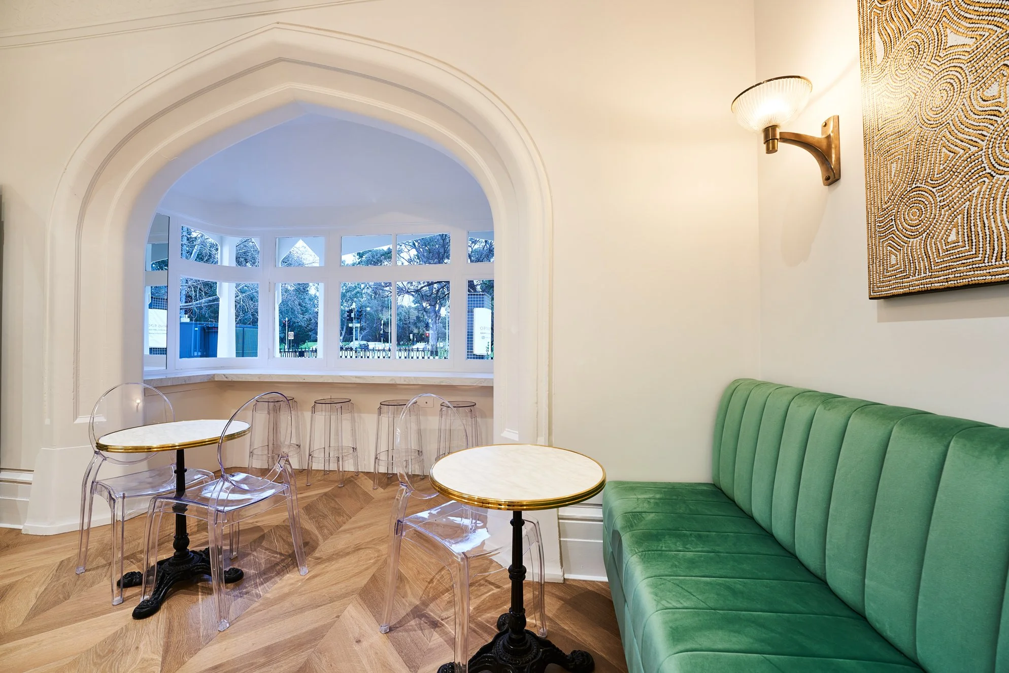Bespoke Velvet Bench handcrafted in Adelaide for Davaar House.