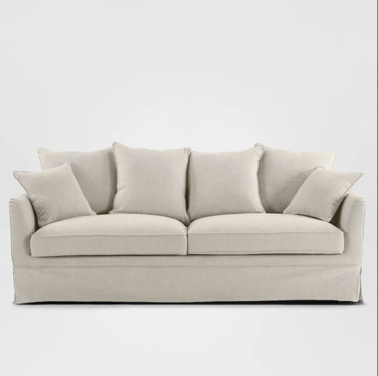 A versatile 3-seat sofa bed designed for both everyday comfort and guest use. Upholstered in a cotton and linen blend, it features a supportive memory foam and feather fill for lasting comfort, with a range of cover options to suit your style. 