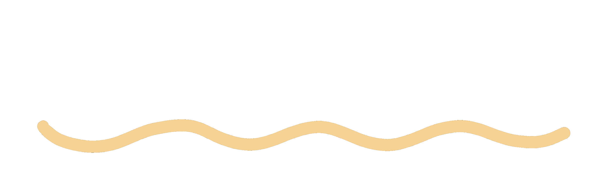 A beige wavy line on a black background.