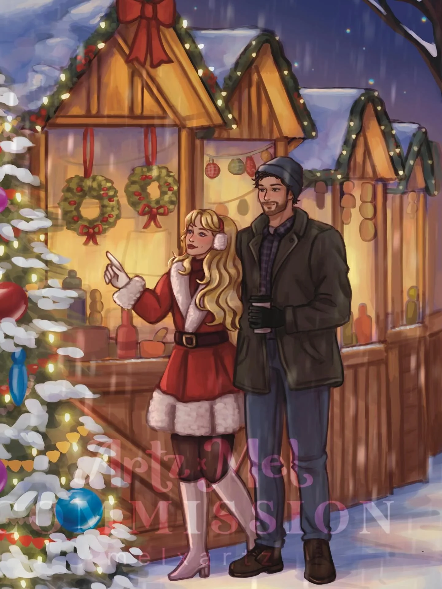 I&rsquo;ve been itching to share this cover since July 🙈❄️ I&rsquo;m obsessed with all the cozy festive details, this one was truly a joy to illustrate 🥰✨

It&rsquo;s giving full cozy Christmas vibes 🎄💛 I had the pleasure of bringing @haileyfrost