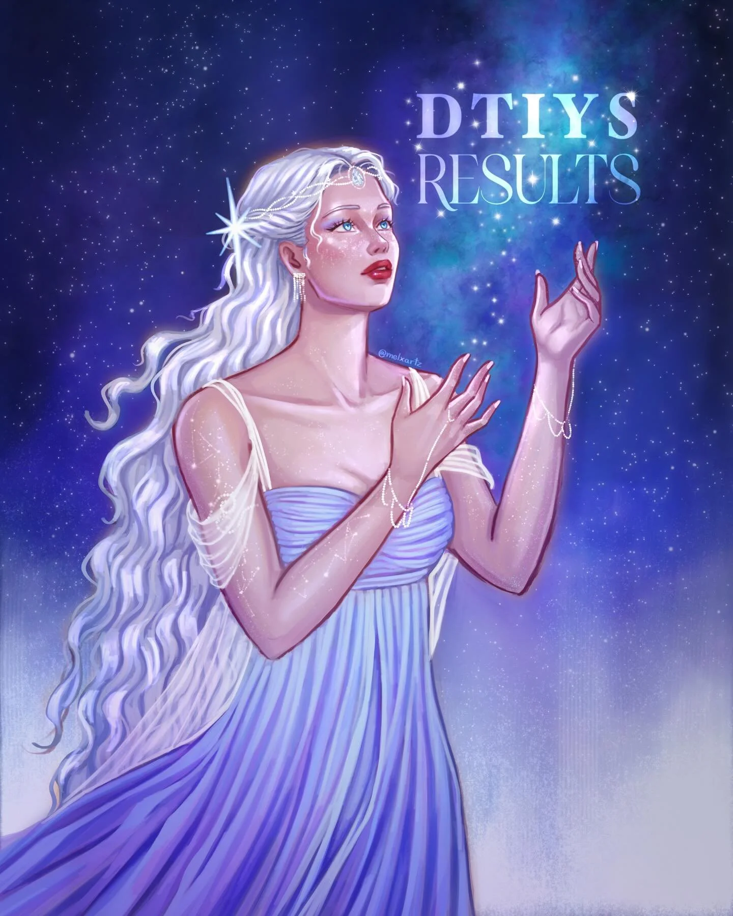 #melxartz26 DTIYS results!🪞🌌✨

Thank you all SO much for joining my #dtiys 🥹🌟I absolutely looove seeing what you guys come up with🥰 as always, it was very hard to choose the 3 winners for the &lsquo;Celestial Skies Brush Set&rsquo; and my top 9,