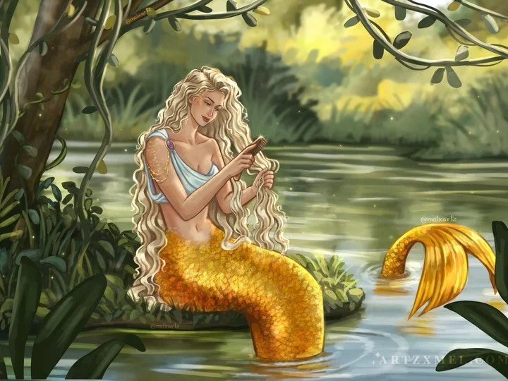 Pov: you stumbled across a mermaid mid hair routine🧜🏻&zwj;♀️👱🏼&zwj;♀️🪮🫧🌿

You guys, she moves!!✨ as I was drawing her I really got the urge to make her actually brush her hair🥹 so I made a quick animation in Procreate Dreams💗

Lmk what you t