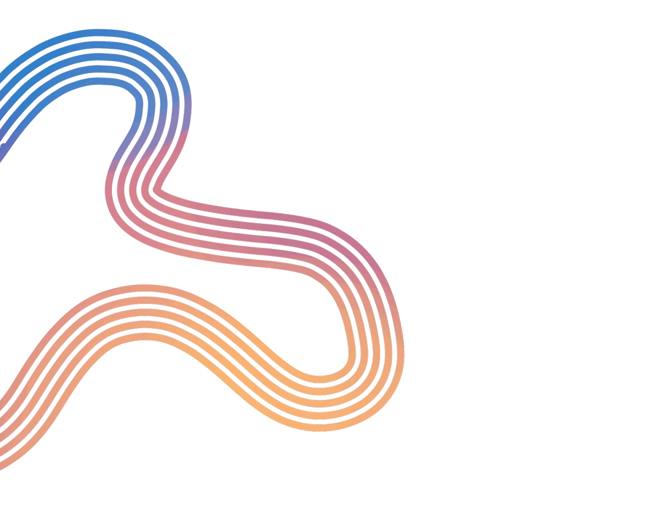Colorful neon-style wavy lines on a black background