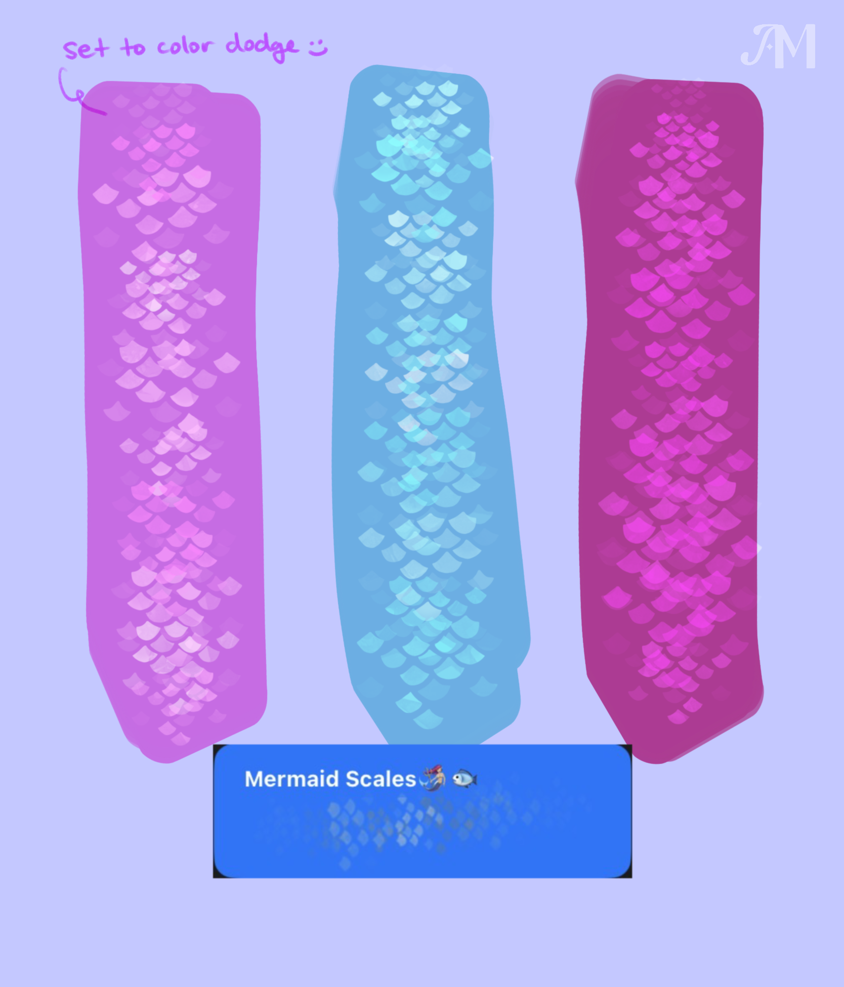 Mermaid Scales Swatches FREEBIE - Artzxmel.PNG