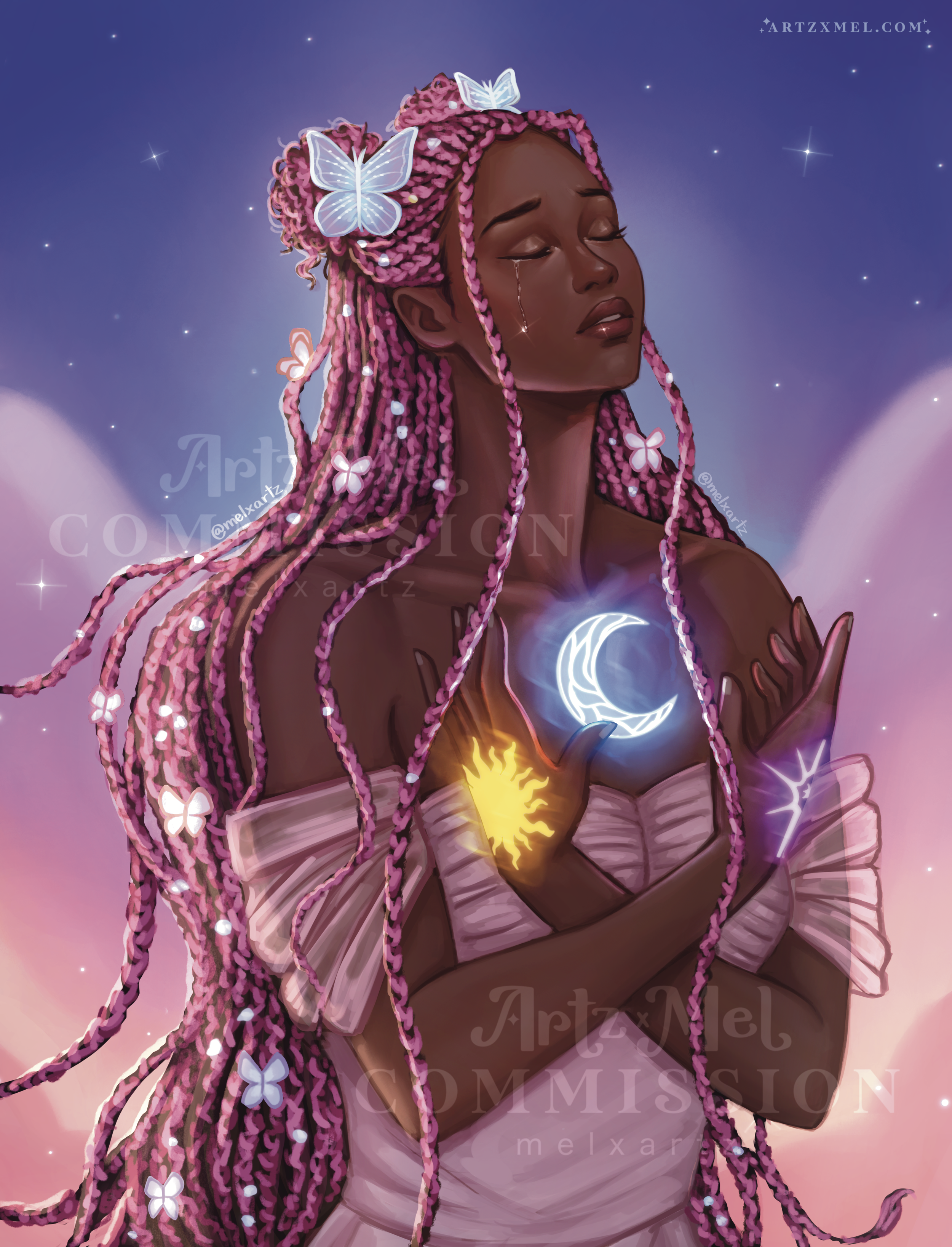 Magical girl character art commission Artzxmel.PNG