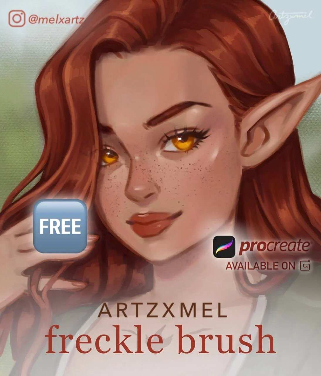 FREE Freckle Brush for Procreate