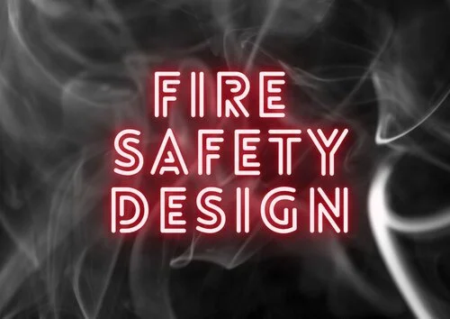 Smokey sign says Fire Safety Design