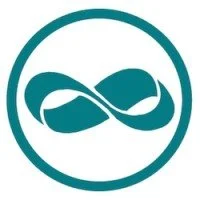 Logo of an infinity symbol enclosed in an oval shape.