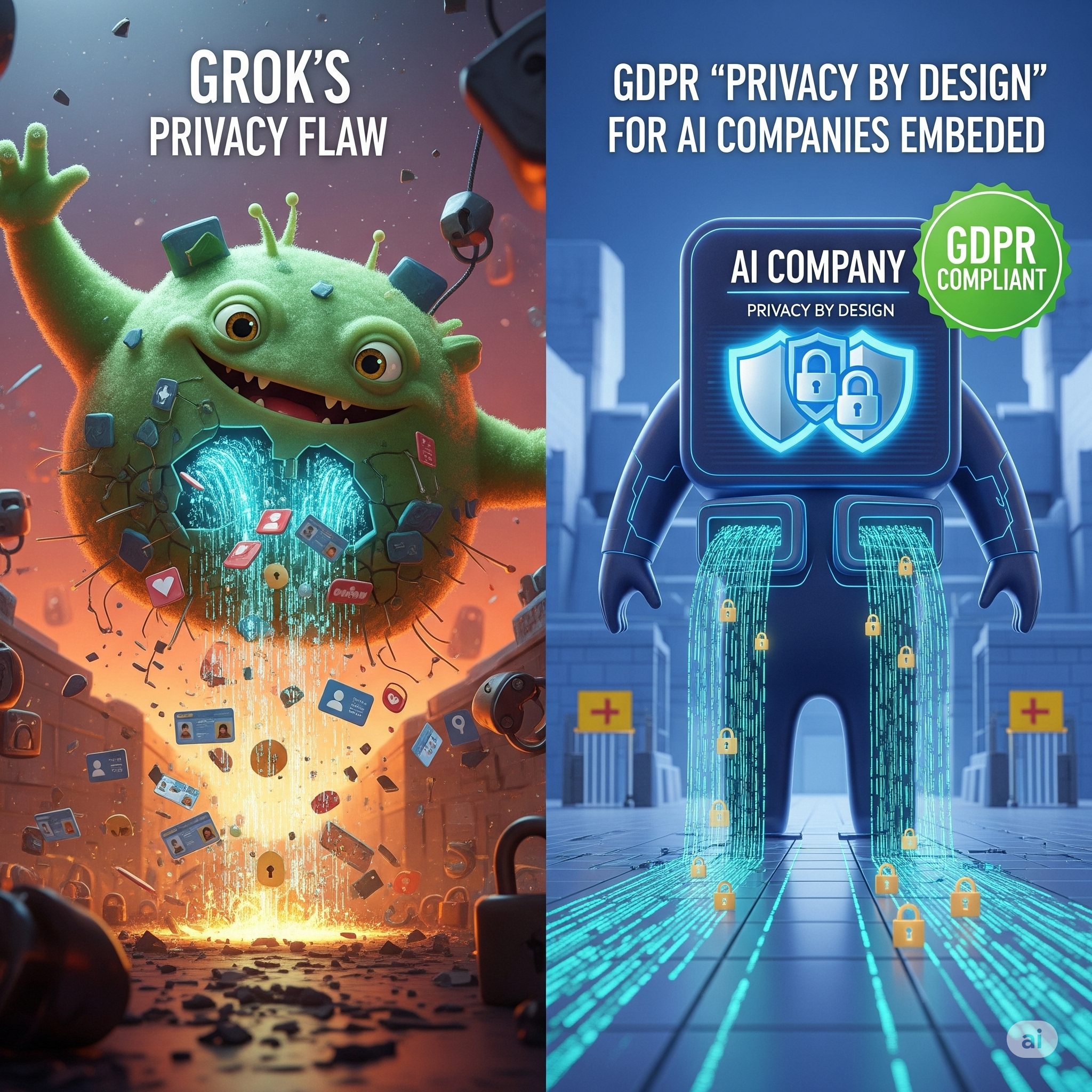 Grok's Privacy Flaw: A Lesson in GDPR's 'Privacy by Design' for All AI Companies