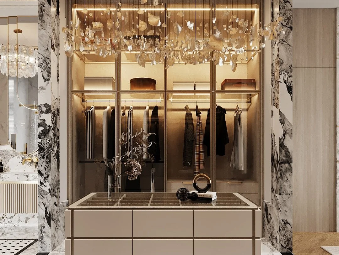This walk-in wardrobe was designed with luxury in mind, and we absolutely love how it turned out.

We wanted our clients to not only look and feel great, but to create a full sensory experience whenever they choose their outfits for every occasion.

