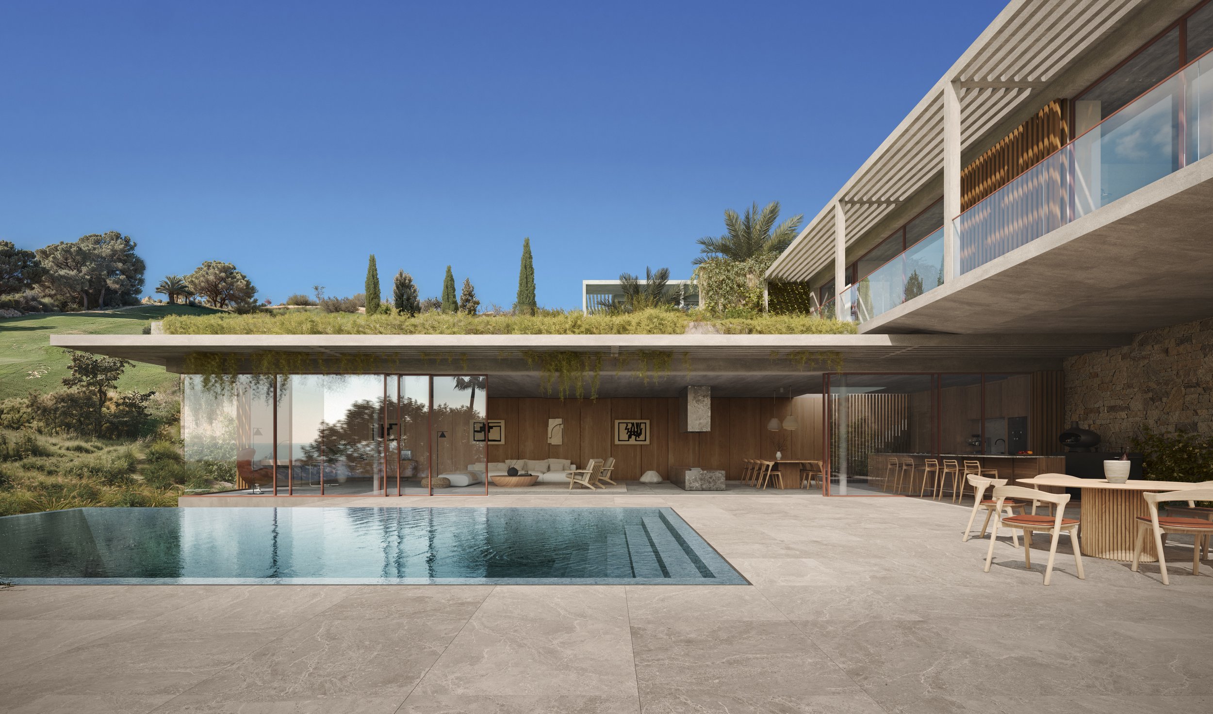 ISHQ Villas Mediterranean 3D rendering - architectural visualization that caught 10-degree rotation error saving entire project value