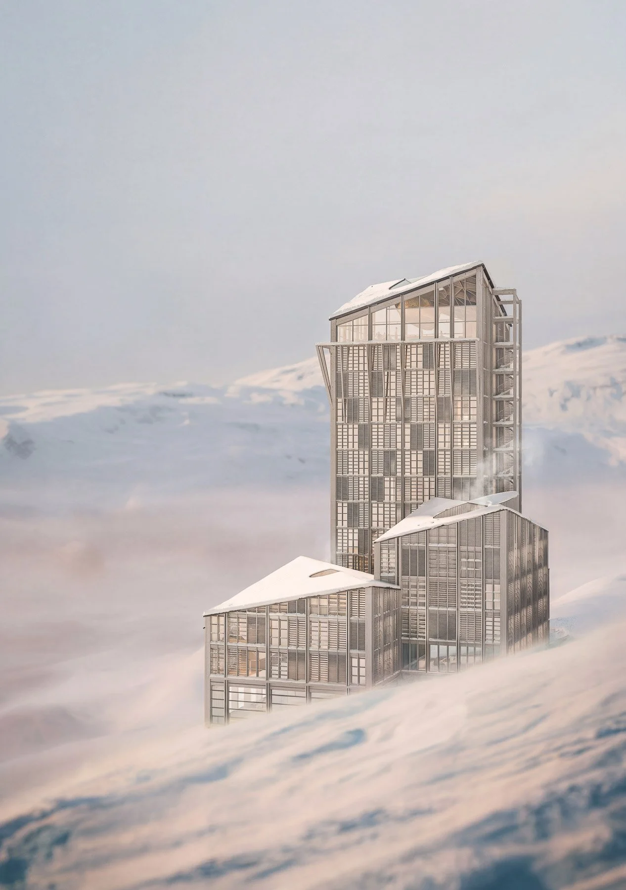 Nordkap project 3D rendering - architectural visualization for PR materials and media coverage by nor3d Copenhagen