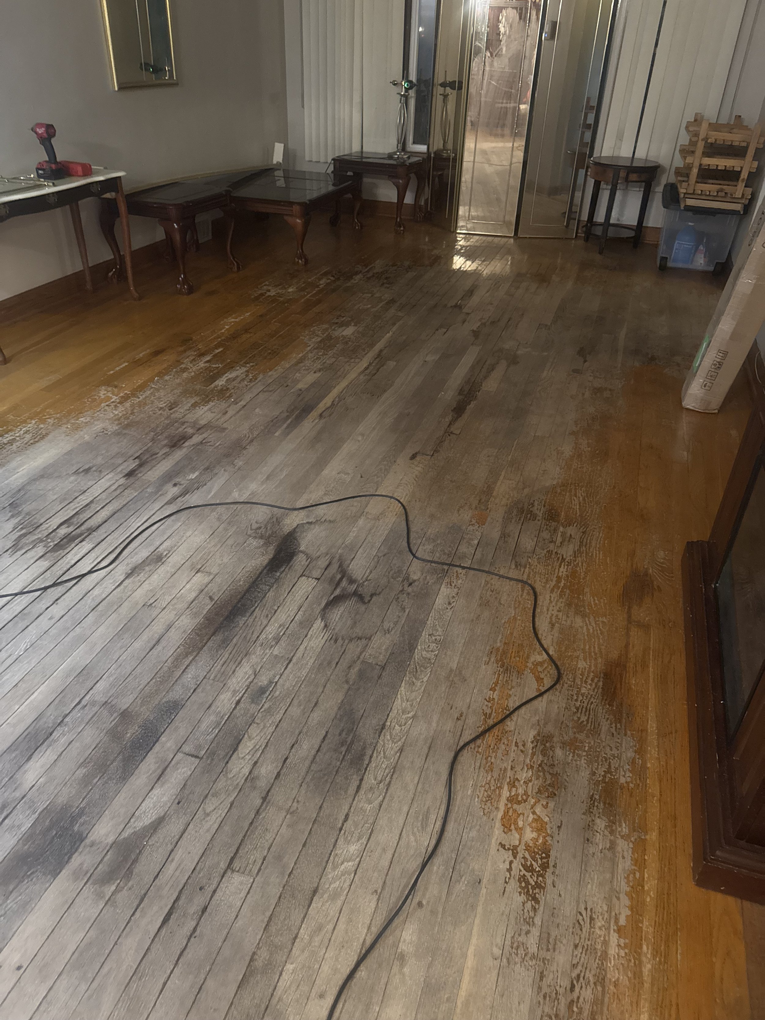 After image of a professionally cleaned and decluttered living room by Chicago TidyFixers, showcasing an incredible transformation