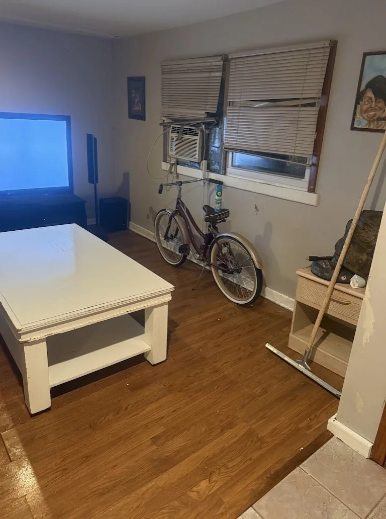 Backroom after professional cleaning and organization in a Chicago home with clean, organized storage