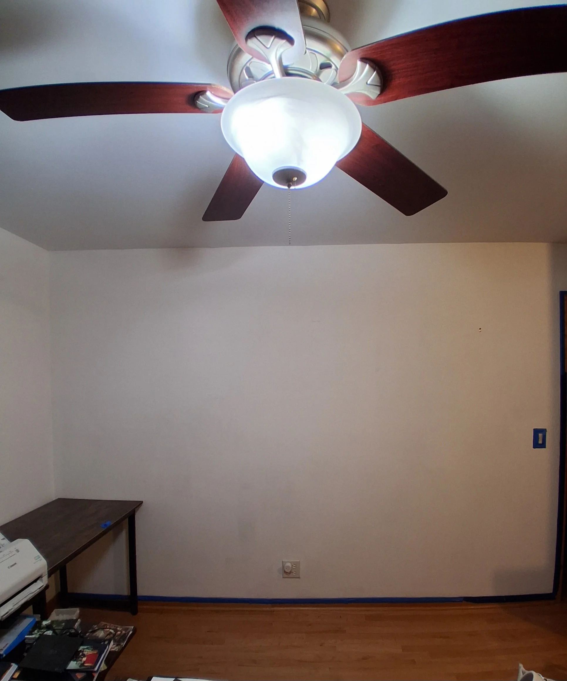 Before Accent Wall Painting.