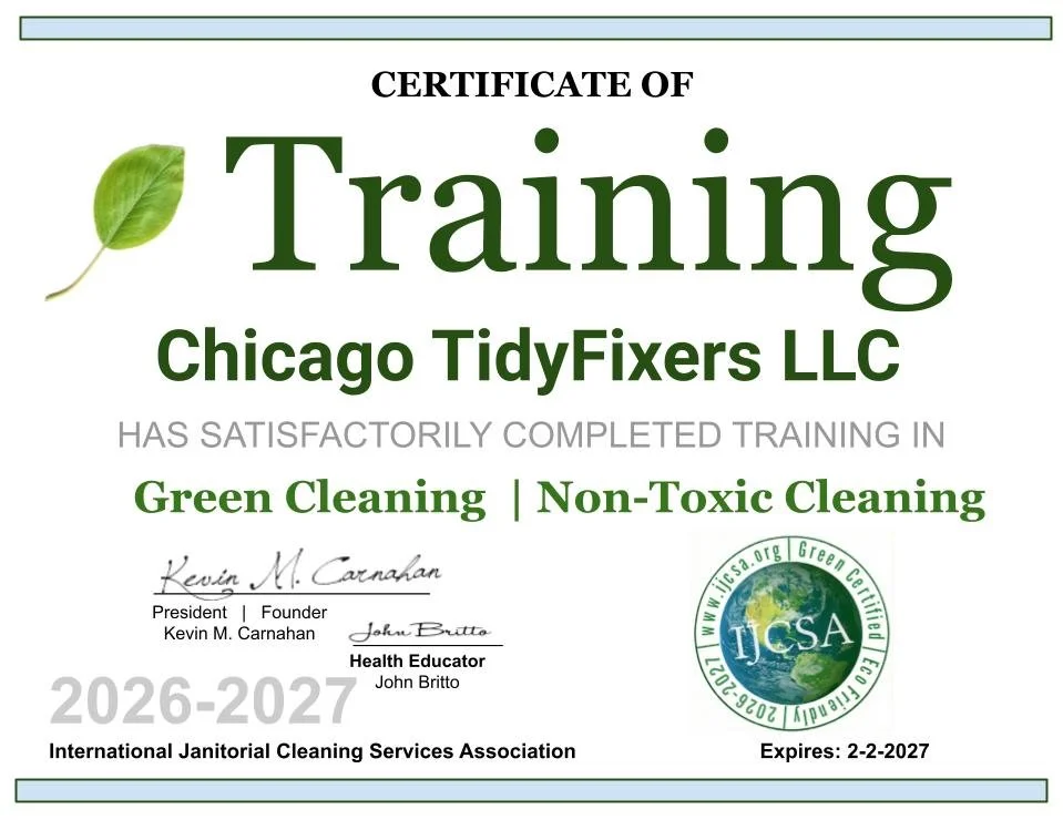 Certificate by the IJCSA for Green Cleaning