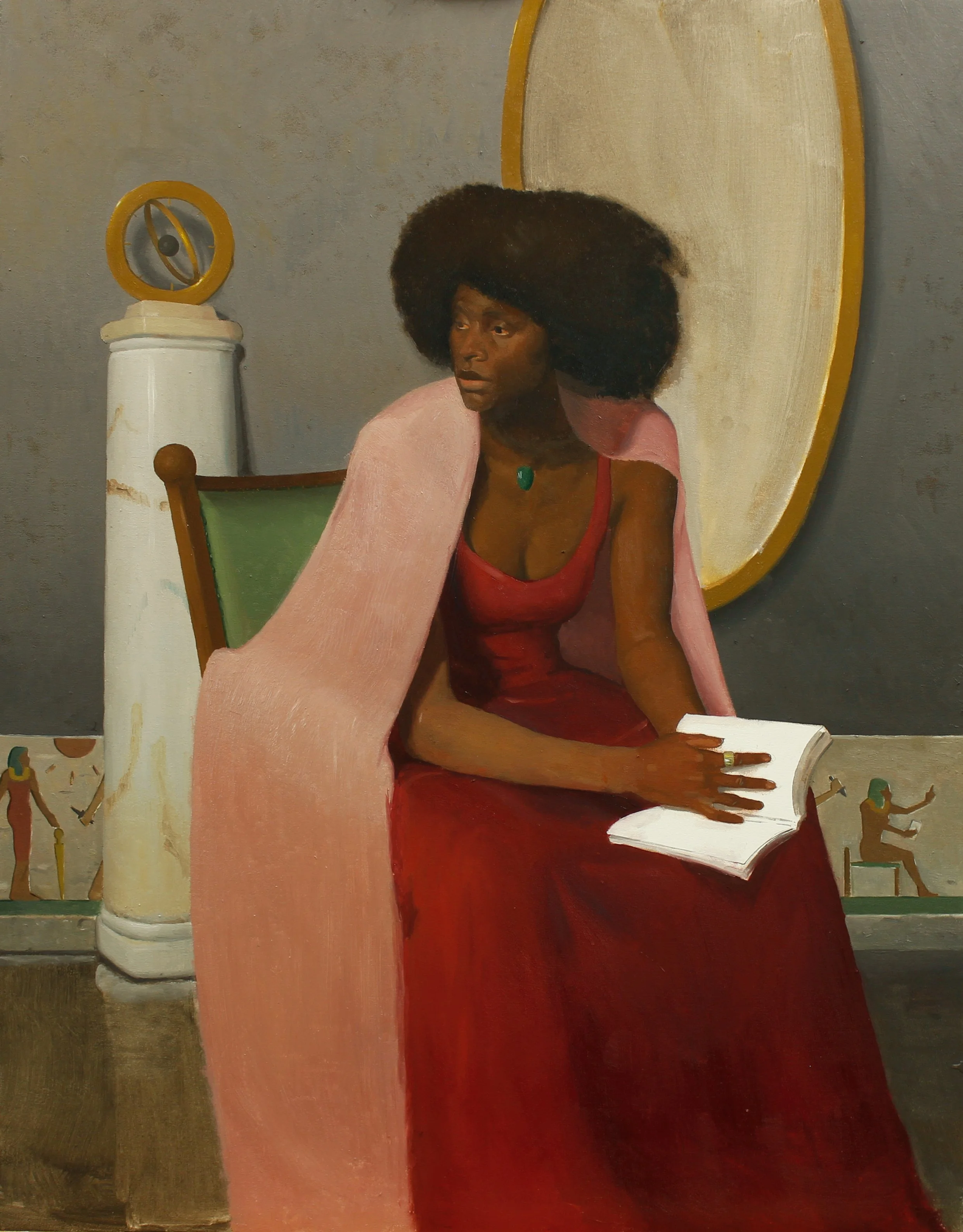 Hypatia, 2025. Oil on Panel - 65x52cm 