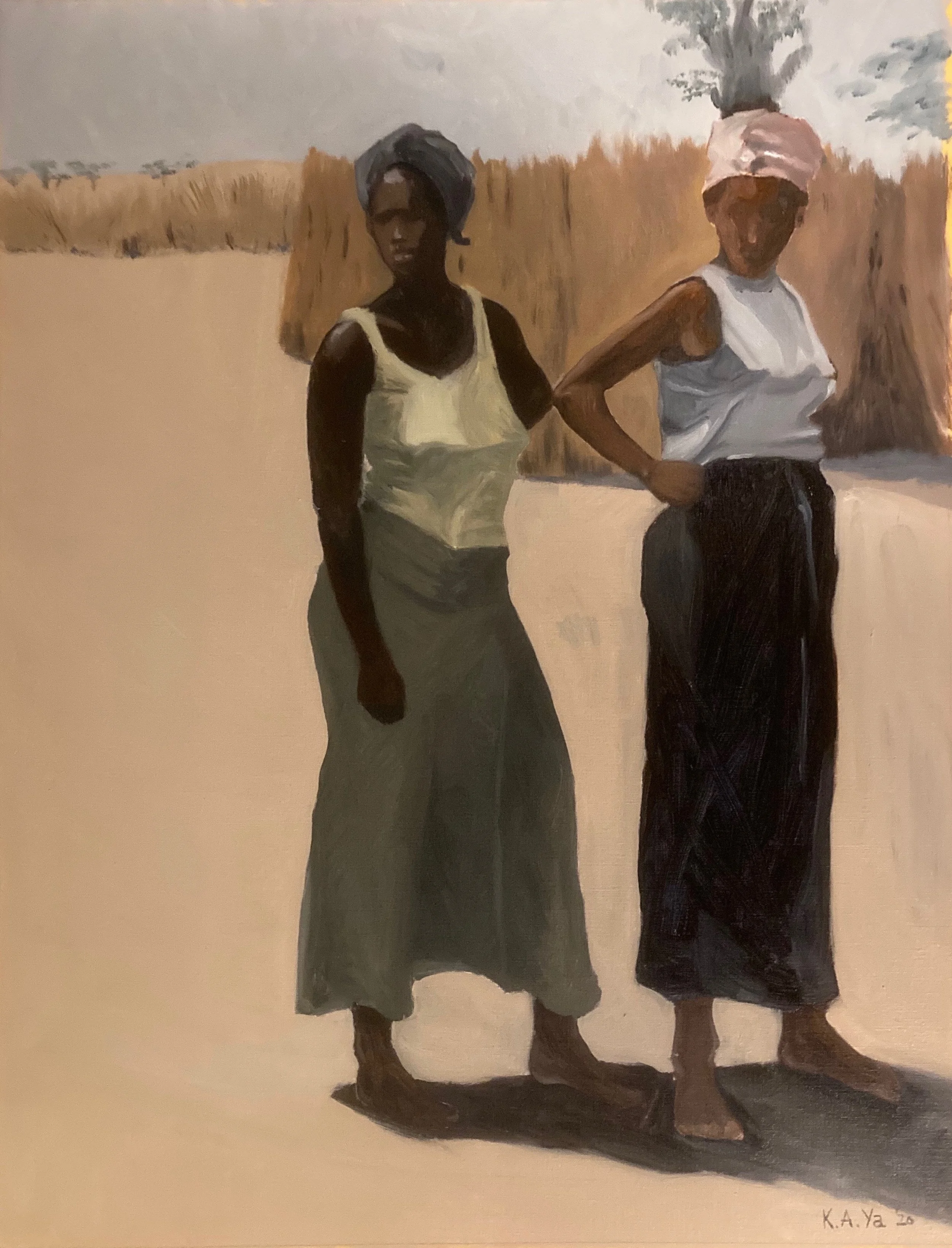 Sa Doole, 2020. Oil on paper - 65x50cm