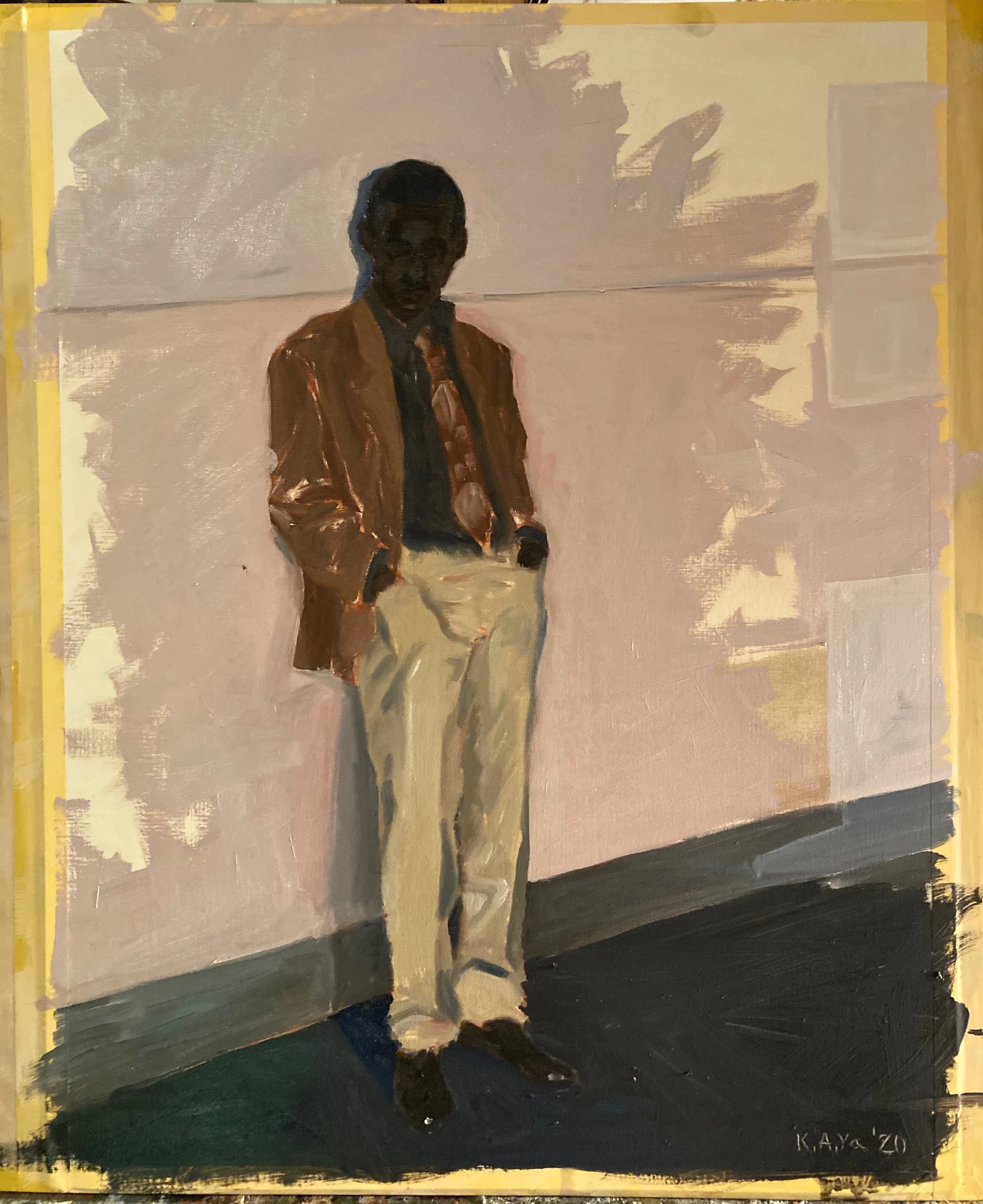 Birth Of The Cool, 2020. Oil on paper - 65x50cm