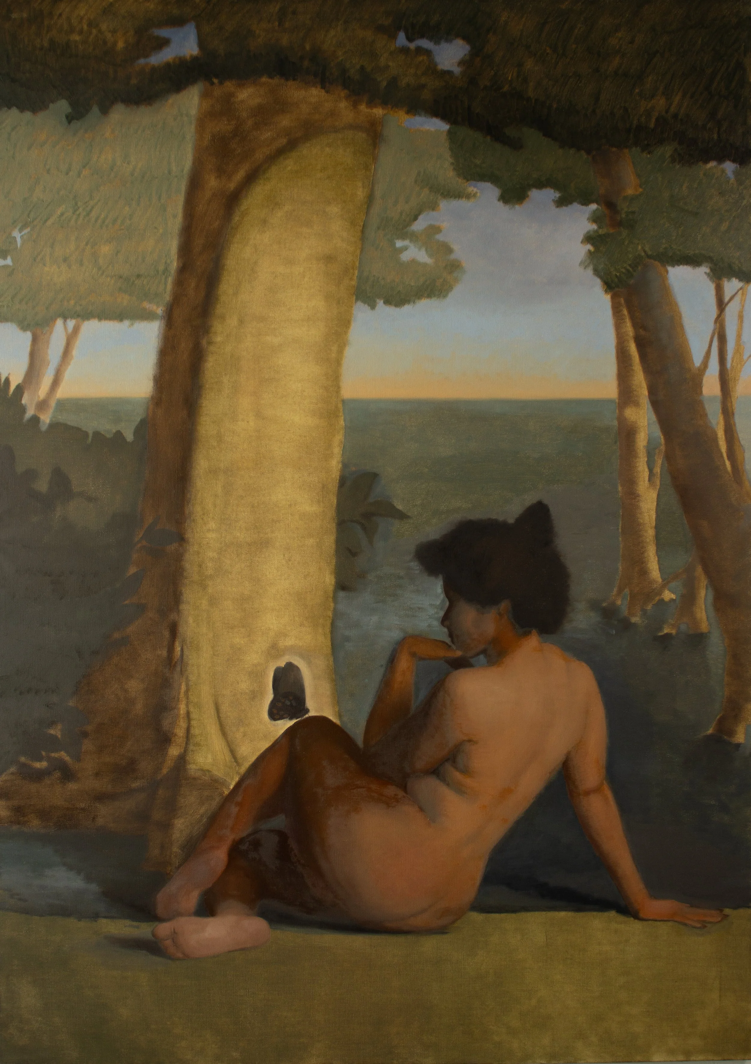 Noesis Chapitre II: Lingua, 2024. Oil on canvas - 175x125cm