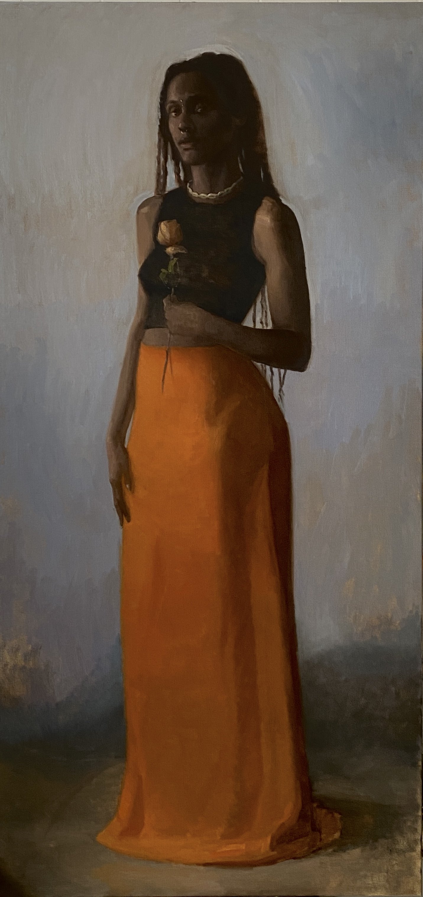 Aruna, 2024. Oil on canvas - 195x95cm