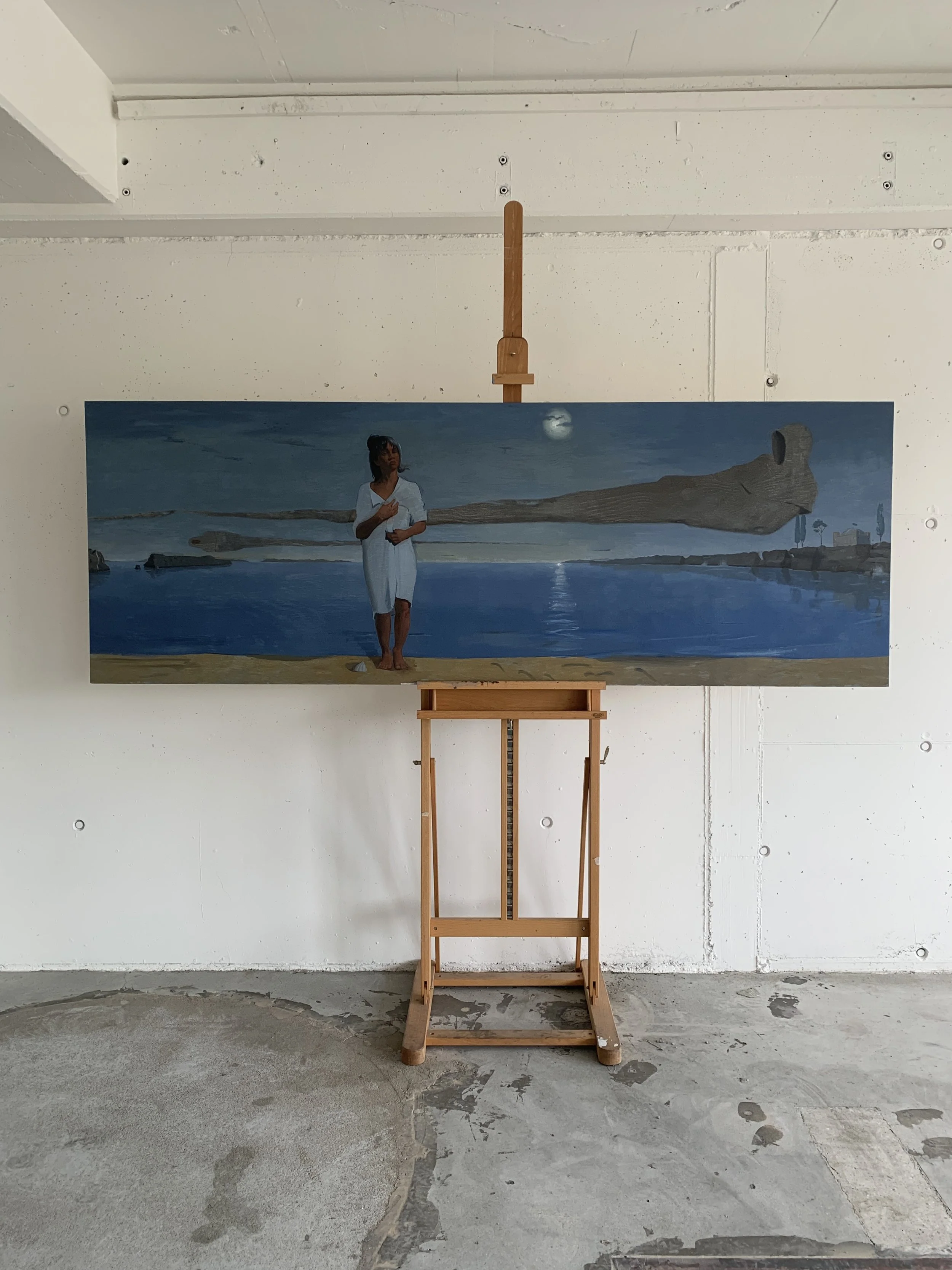 Afruditeh, 2026. Oil on Wood - XXxYYcm