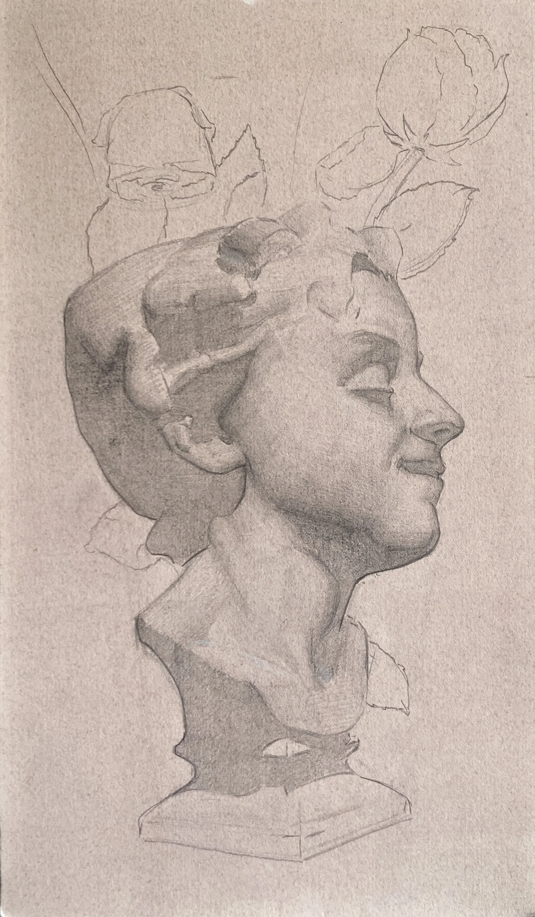 Stone I, 2025. pencil on paper - 31,5x18,5cm 