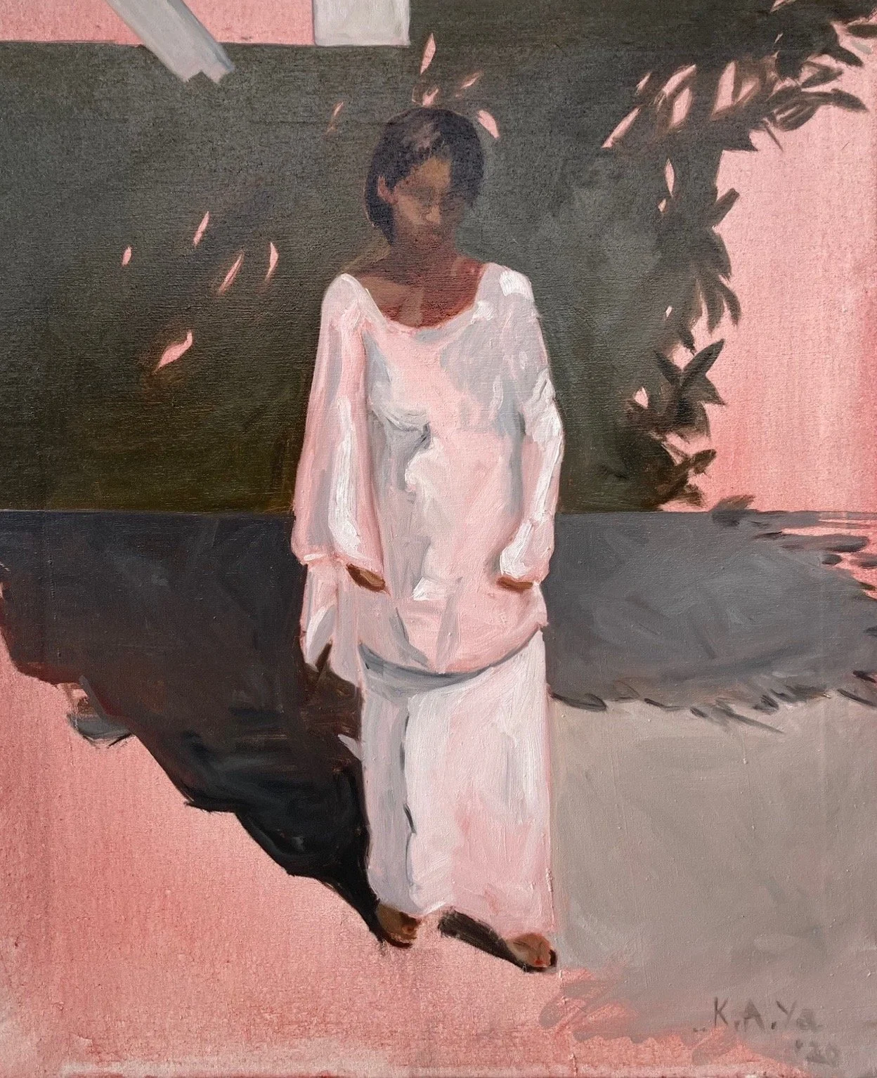 Rosa Phase, 2020. Oil on canvas - 75x60cm