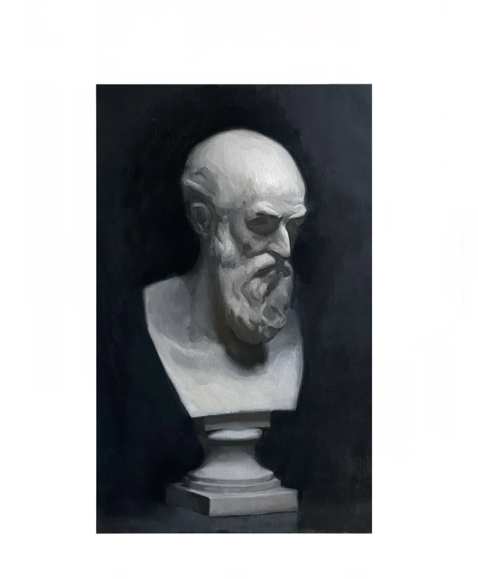 Alter weisser Mann, 2023. Oil on canvas- 80x50cm