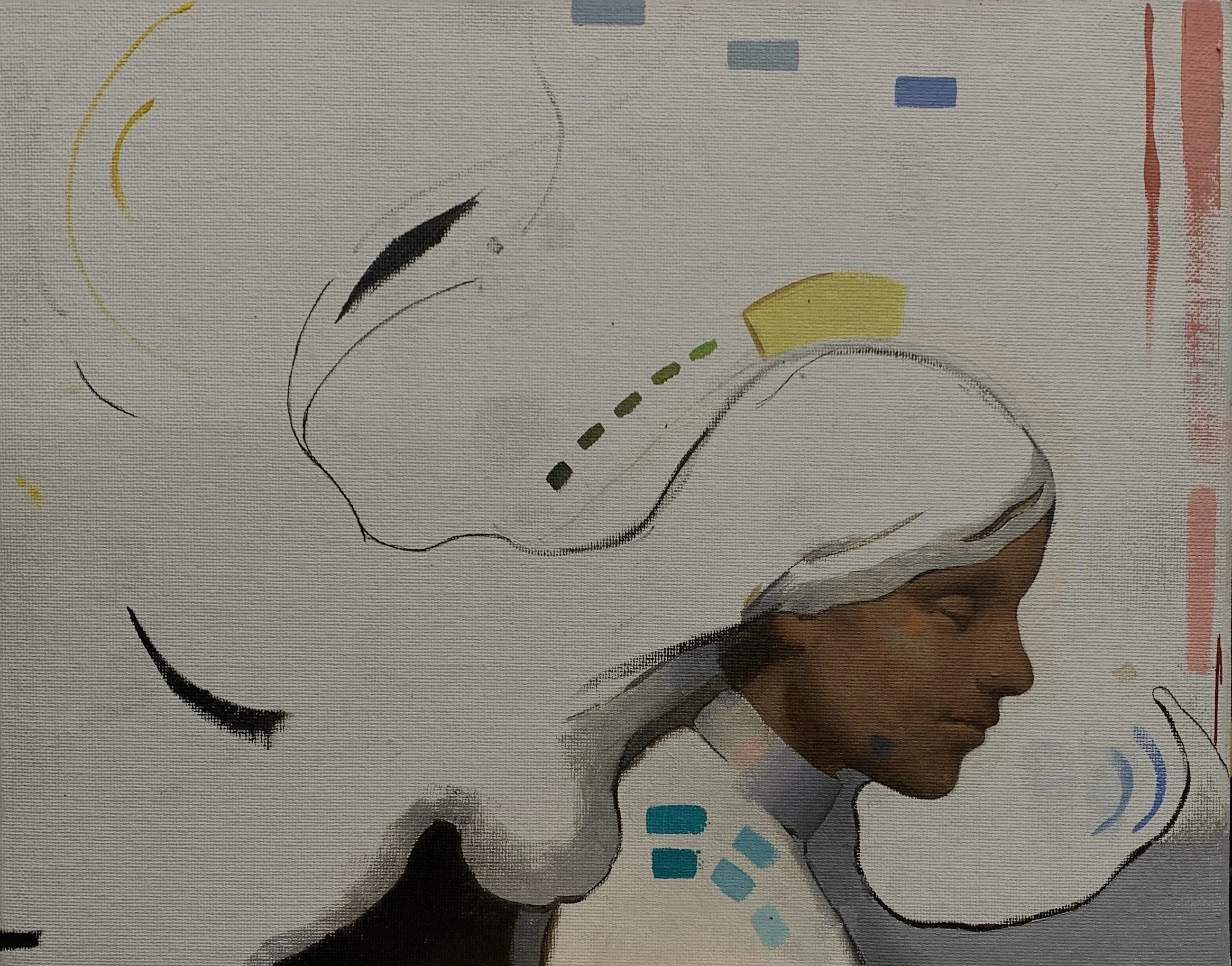 White Dream, 2025. Oil on Panel - 24x30cm 