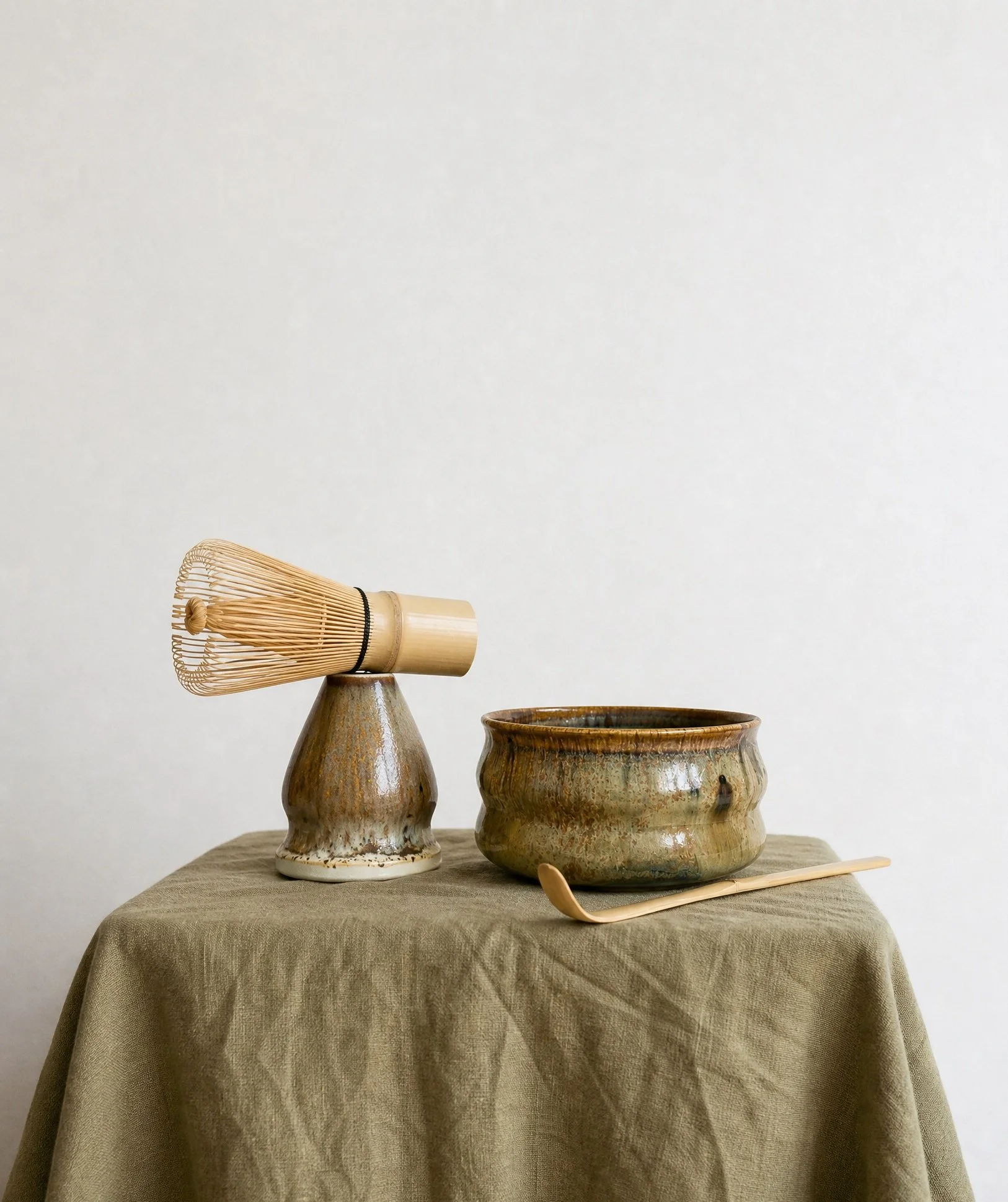 Signature Matcha Bowl Set in Eucalyptus
