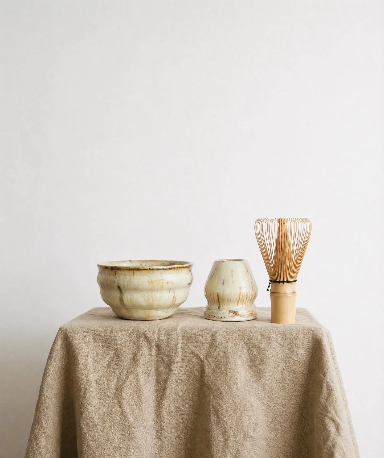 Chawan no 1 Matcha Set in Ivory Moss