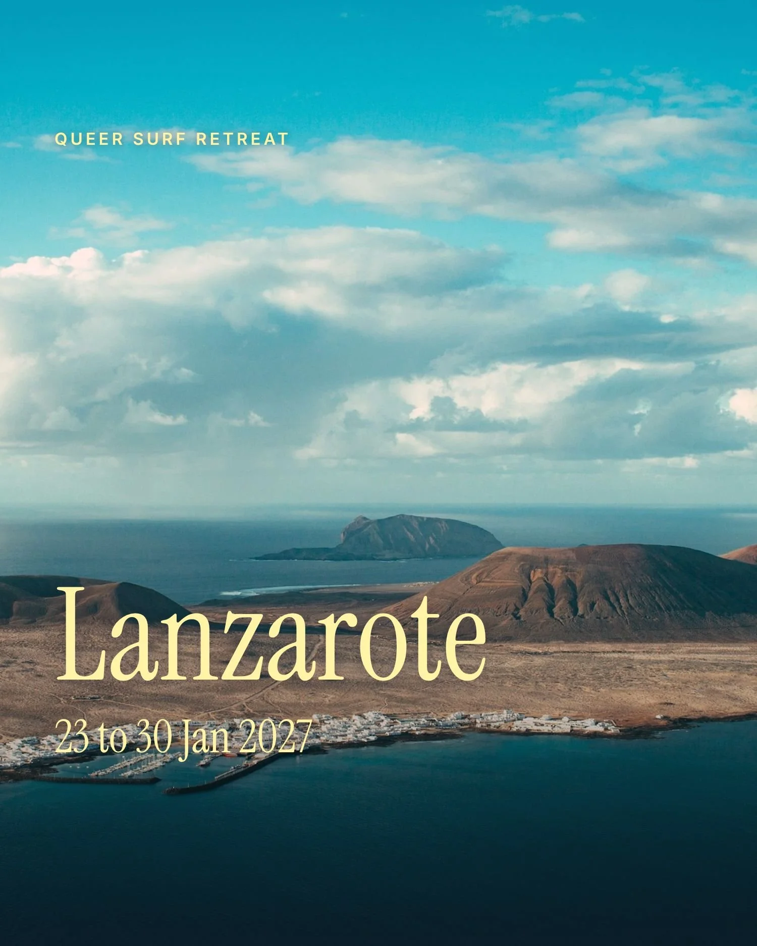 23 - 30 Jan 2027 | Queer surf retreat Lanzarote (Spain). From 1300€