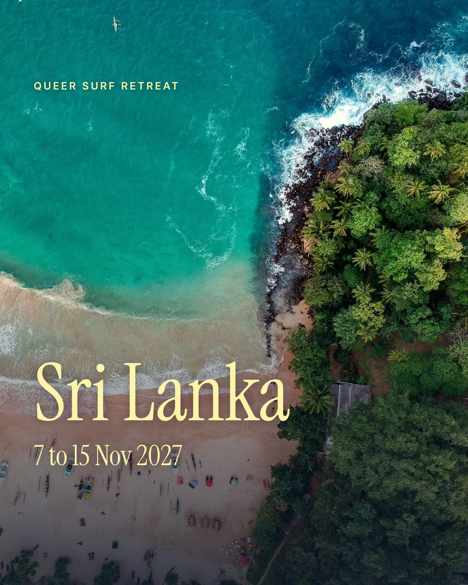 7 - 15 Nov 2027 | Queer surf retreat Sri Lanka. From 1890€