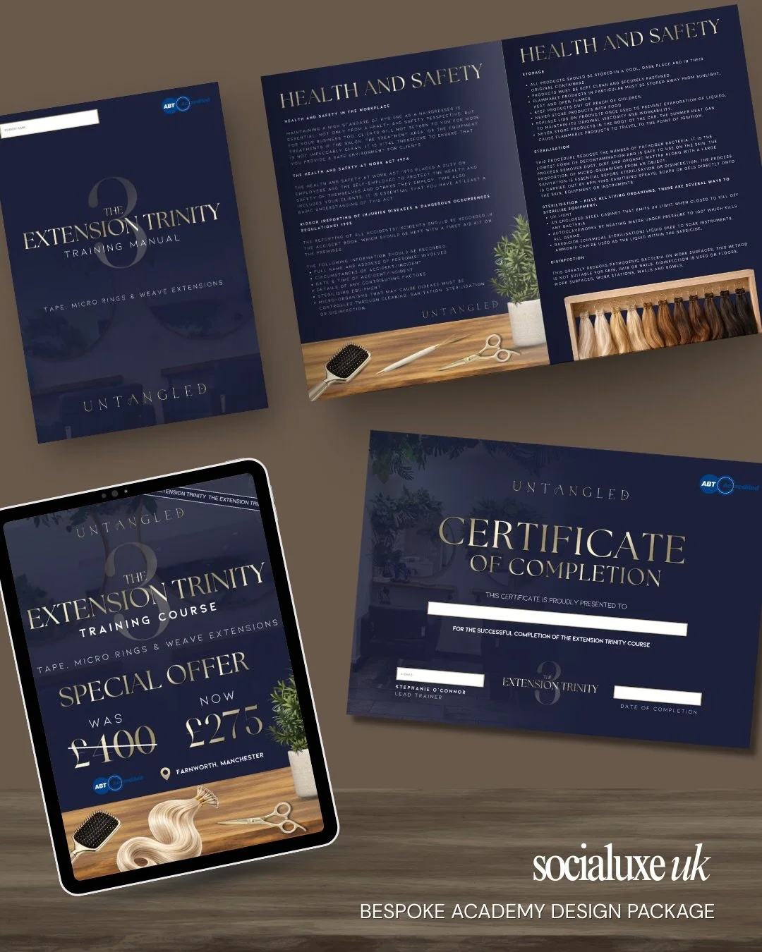 I absolutely loved creating this bespoke training bundle for @untangled_hairsalon

The Extension Trinity course is such a strong, well-rounded programme combining weave, tapes and micro rings so students can master three of the most in-demand methods