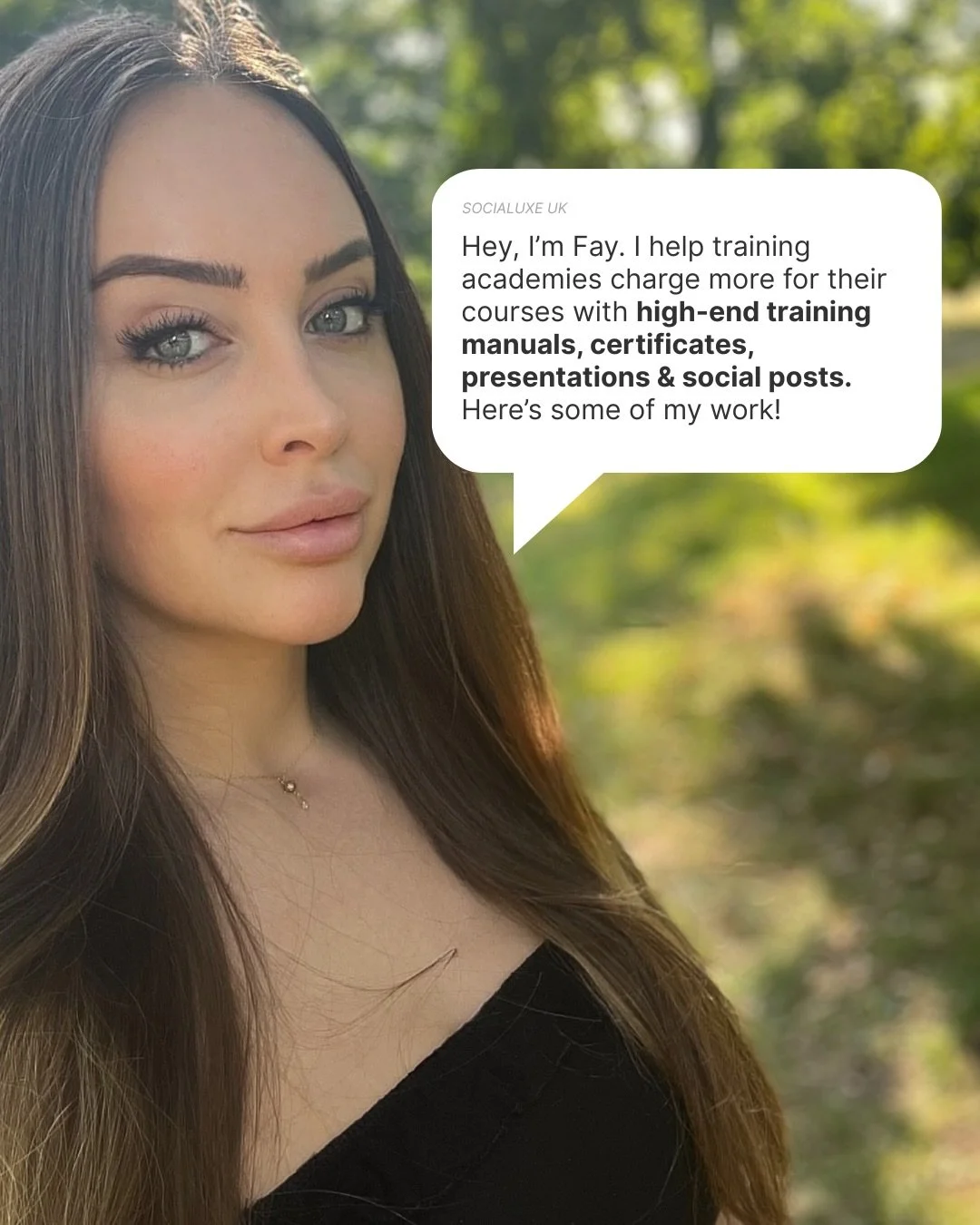 If you&rsquo;re launching a training academy or ready to raise your course prices, you&rsquo;re exactly where you need to be. Welcome 🤎

I&rsquo;m Fay, I&rsquo;ve spent the last 6+ years designing for training academies, clinics, and salons, helping