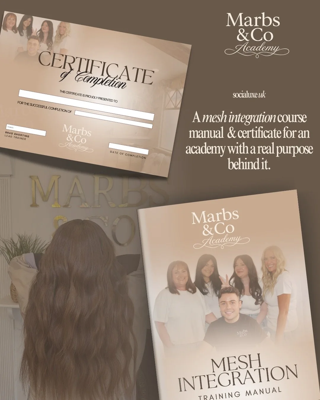 Your course content is the first thing a student holds in their hands, and it sets the tone for everything.

@marbsandco academy came to us because their training is genuinely life-changing &hellip;giving students the knowledge to be able to support 