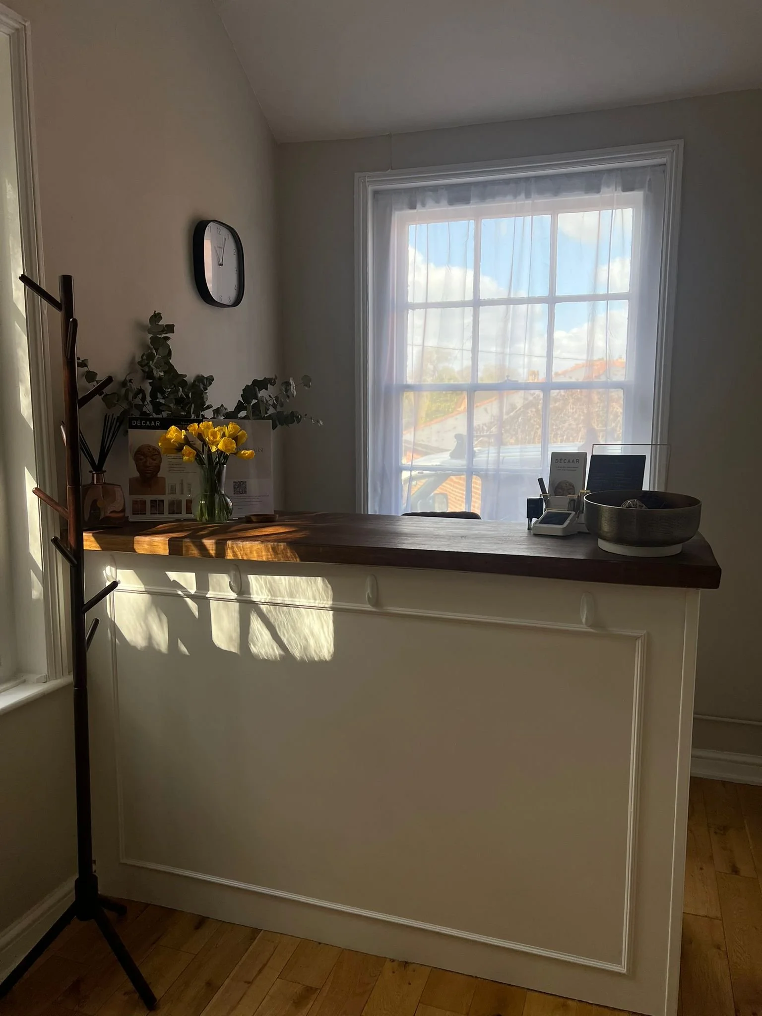 Reception area of The Beauty Ritualist Wellness Clinic 