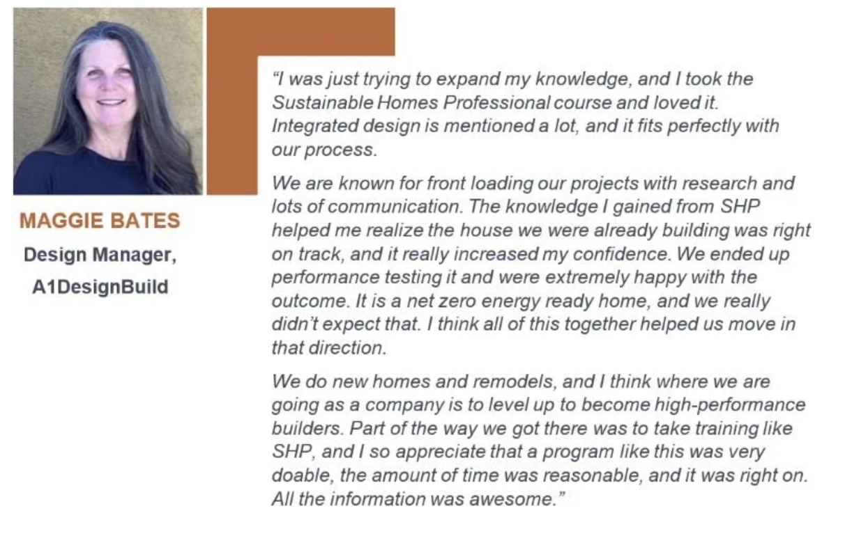 New Certification for Maggie Bates - our Design Team Leader