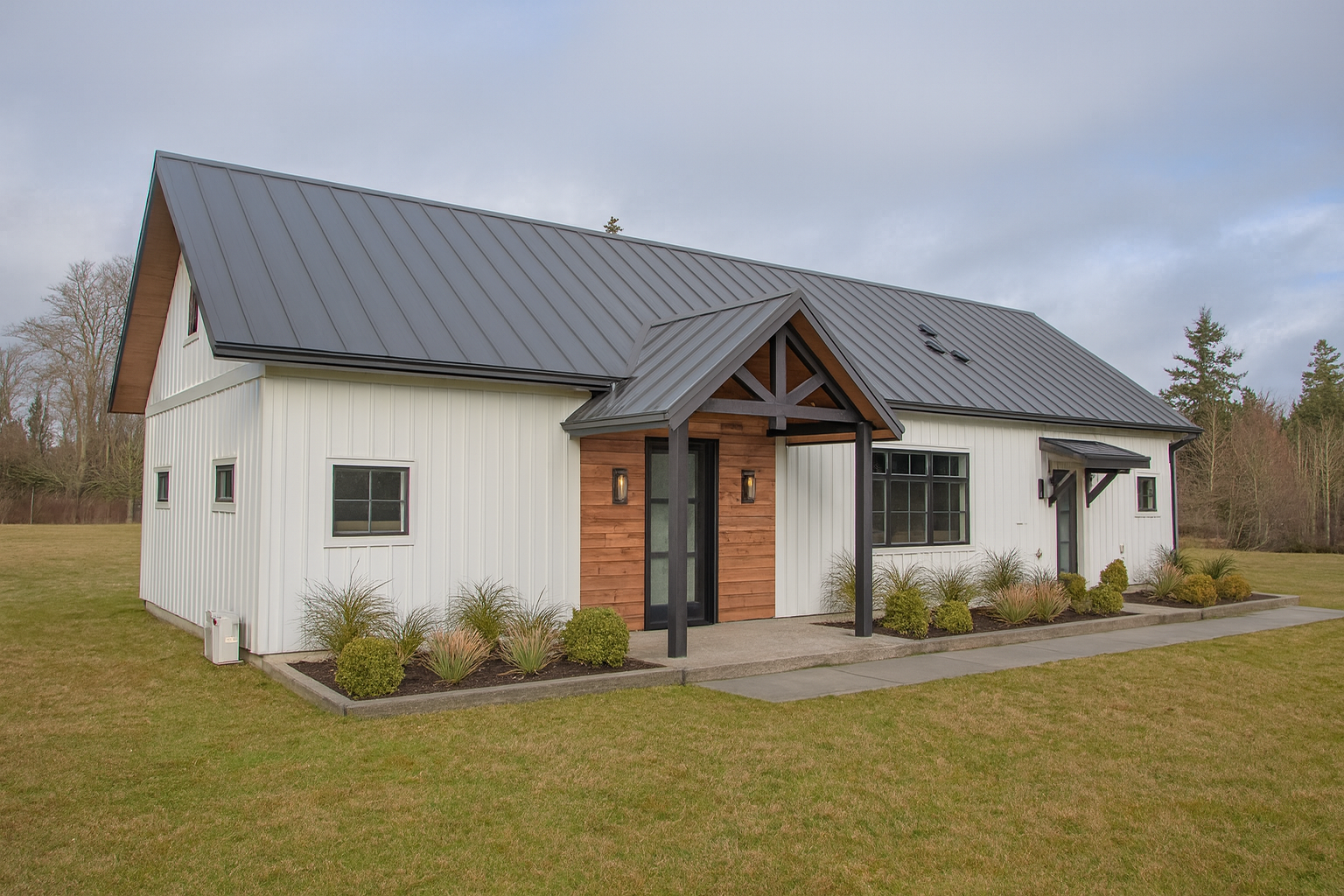 Modern Farmhouse on Expansive Lawn.png