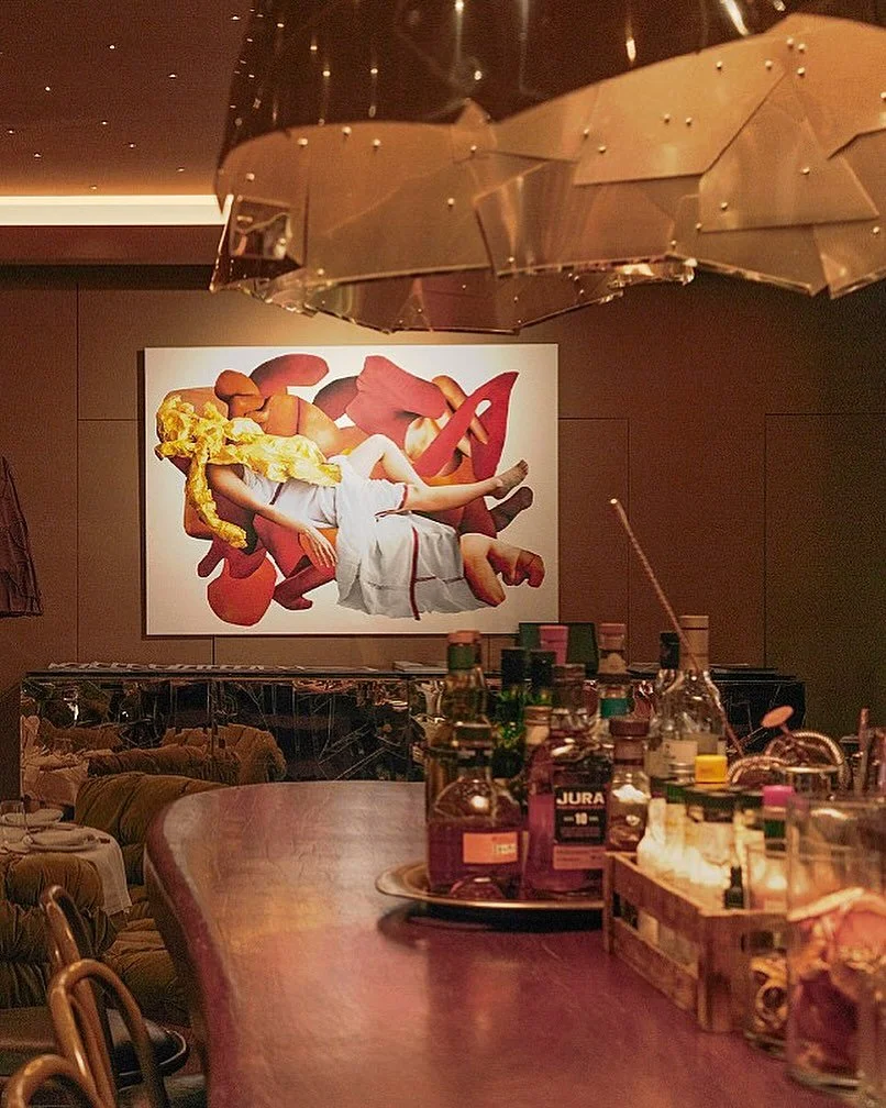 NEW Hotel in Athens prides itself on its fantastic design and impressive art collection. Here is a painting from their current exhibition of Maria Papadimitriou&rsquo;s work in the Art Lounge Restaurant @newhotel_athens 

#art #hotel #design #travel 