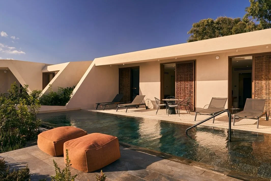 We can&rsquo;t wait for NOŪS Santorini to reopen their doors once the season starts again in 2026. With those clean lines, terracotta tones and tranquil waters, it&rsquo;s impossible not to feel drawn in. @nous_santorini 

#santorini #2026 #travel #p