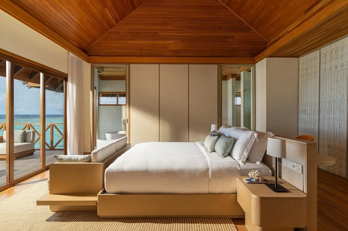 It&rsquo;s not just ocean views and endless sunsets at Huvafen Fushi. Every room is designed with intention, from the ultra-plush bedding to the carefully curated colour palette and bespoke touches that make every stay effortless☁️

#maldives #luxury